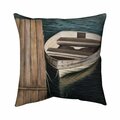 Begin Home Decor 26 x 26 in. Rowboats-Double Sided Print Indoor Pillow 5541-2626-CO104